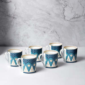 Ceramic Coffee <b>Mug</b> with <b>Elephant</b> Palm Tree Design Gold Rim Cute Cartoon Style Dishwasher Safe Customized Packaging Home Use Gift - Product Image 2