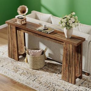 70.9 Inch Narrow Long Farmhouse Console Table Entryway Sofa Table Behind Couch - Product Image 2