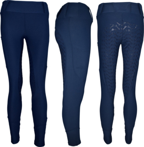 Pantalones de Montar a Caballo TM STAR de Cintura Alta, Impermeables, de Nailon y Elastano, Multicolores, para Equitación y Carreras Western - Product Image 1