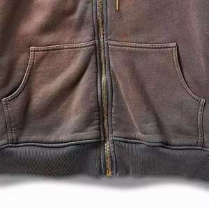 Custom Blank Vintage Distressed <b>Pullover</b> <b>Mens</b> Acid Washed Paint Splatter Sunfaded Winter Fleece Streetwear Hoodie No - Product Image 5