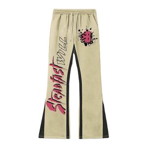 Pantalones Deportivos Casuales de Invierno para Hombre, Ligeros, 100% Algodón, Estampado Digital, Corte Acampanado, Ropa Urbana de Alta Calidad para Correr - Product Image 1