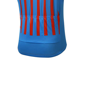 Uniforme de Ciclismo Deportivo para Exteriores con Diseño de Rayas en el Cuello Alto, Diseño Único, Ajuste Ceñido, Ropa de Ciclismo de Compresión, Conjunto de 2 Piezas - Product Image 2