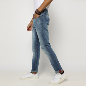 Men Ripped <b>Jeans</b> Pants Distressed <b>Jeans</b> Look Comfortable Street Fashion Wear Premium Cotton Fabric Stylish Outfit - Product Image 1