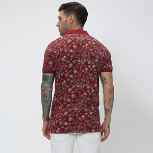 T-shirt pour homme de style hip-hop personnalisable de qualité supérieure avec poche, 100% coton, coupe ample, polo imprimé - Product Image 6