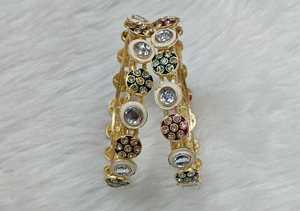 Gold Plated <b>Copper</b> <b>Bangle</b> Princess Flower Cross Charms <b>Bangle</b> Adjustable Opening Bracelet <b>Copper</b> Jewelry Wholesale - Product Image 1