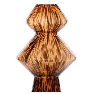 Jarrón de Vidrio con Estampado de Leopardo de Alta Calidad, Elegante Centro de Mesa para Sala de Estar y Decoración del Hogar - Product Image 2