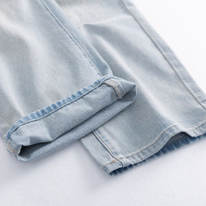 Jean ample décontracté en denim délavé clair pour homme, style streetwear américain 2026 – Idéal hiver, printemps, automne - Product Image 4