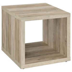 Mesa Auxiliar Cuadrada de Madera de Pino Envejecida, Diseño de Consola Flint - Product Image 2