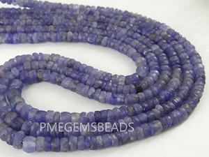 Recién llegado, collar de piedra suelta de tanzanita, cuentas redondas pulidas mate lisas, Material de cristal, suministros de mayorista de joyería - Product Image 4