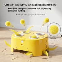 NCIPET Nouveau Jouet Électrique Interactif pour Chat, Boîte Magique, Résistant aux Griffures et aux Morsures, Jouet de Chasse Auto-entretenant pour Soulager l'Ennui