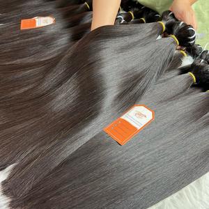 Qualité de luxe brut vietnamien Remy Extensions de cheveux os droit qualité de luxe trame paquets de cheveux prix de gros - Product Image 4