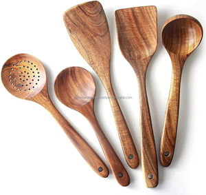 Juego de cucharas de madera de alta calidad, juego de cucharas para servir y cocinar, artículos Organizadores de cocina, artículos de accesorios de cocina - Product Image 3