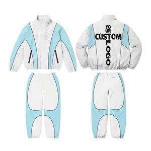 Nuevo Chándal Deportivo de Invierno para Hombre con Logotipo Personalizado, Tejido a Cuadros, Satinado, de Secado Rápido, Cortavientos, de Poliéster y Algodón, para Entrenamiento - Product Image 2