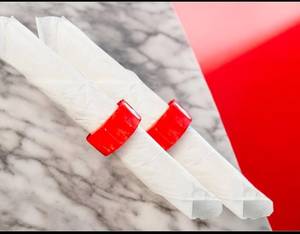 Eco-Friendly <b>Modern</b> Luxury Napkin Ring Pattern Resin Napkin Holder Buckle Custom Hotel - Product Image 5