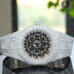 Montre Tonneau de Luxe Charm_Jewells en Acier Inoxydable 40mm, Analogique à Quartz, Verre Saphir, Lumineuse, Unisexe, Tendance - Product Image 1