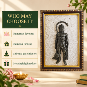 Estatua de Buda Tallada en Relieve con Marco de Piedra de Cristal Negro para Decoración de Templos y Hogares en India - Product Image 3