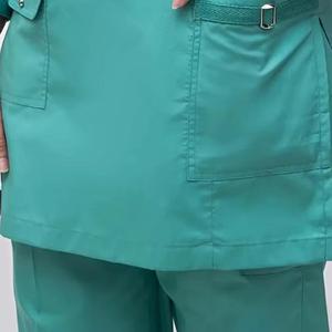 Conjunto de Uniforme Médico Verde para Mujer, Top de Algodón y Poliéster Tejido con Pantalones, Uniformes de Hospital - Product Image 5