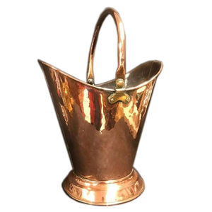 Seau à charbon en métal finition argentée au design unique, pour la maison et le jardin, écologique, style européen moderne, personnalisable - Product Image 2