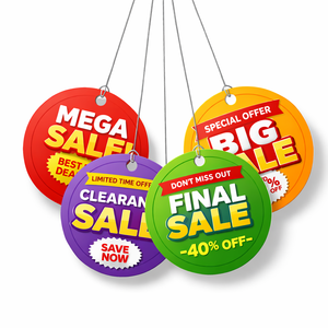 <b>PVC</b> Eco-Friendly Hanging Dangler Shelf Divider Supermarket Advertising Sign Double Sided Promotional <b>Ceiling</b> Display - Product Image 2