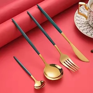 Ensemble de couverts en métal de qualité supérieure, ustensiles de table durables pour restaurants, hôtels et usage domestique quotidien - Product Image 4