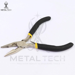 Stainless Steel Micro Ring Hair Extension Pliers Links Beads Opener Closer <b>Tool</b> Professional Hairdressing Equipment Brand - Product Image 2