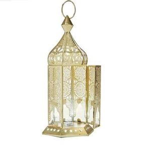 Portavelas Marroquí de Metal Chapado en Oro, Mini Lámpara de Vela, Decoración Navideña para el Hogar y Balcón - Product Image 6