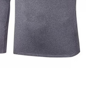 เสื้อเชิ้ตบีบอัดสำหรับผู้ชาย สีพื้น แขนสั้น ชุดออกกำลังกาย แห้งเร็ว คุณภาพสูง - Product Image 5