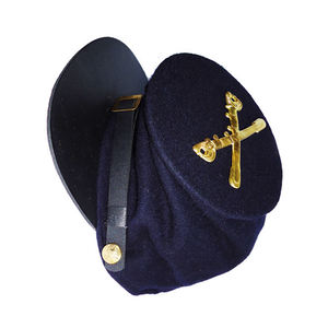 Highest Quality Medical Gold Wreath American Woolen <b>Sweatband</b> Pattern Embroidery Kepi Hats 100 wool logo - Product Image 3