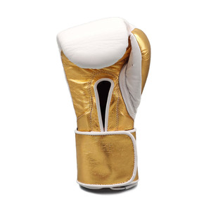 Wholesale No Boxing No Life Quality Leather Boxing Gloves Sanda White Gold <b>Strap</b> Closure Training Sparring High Quality Unisex - Product Image 3