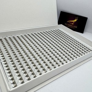 Synthetic Hair Volume Lash Extensions Handmade Natural Long Matte Black Custom Packaging Pointy Base XL XXL <b>Tray</b> Mix Length - Product Image 3