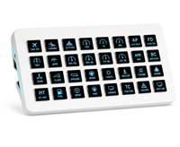 Console Macro MiraBox XL LCD avec double interrupteur à bascule pour des changements instantanés de profil et de couche