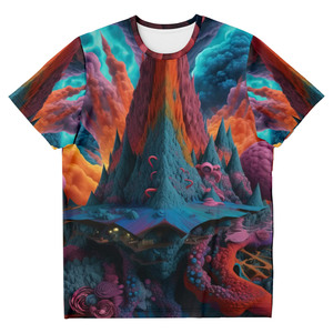 เสื้อยืดคอกลมแขนสั้นผู้ชายไซส์ใหญ่ ผ้าโพลีเอสเตอร์ 100% ระบายอากาศ แห้งเร็ว พิมพ์ลายแบบซับลิเมชั่นคุณภาพสูง - Product Image 3