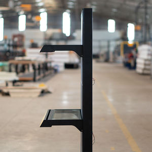 Metallic 3-<b>Shelf</b> Vertical Galvanized Stable Solid Base Supermarket <b>Shelves</b> for Grocery Store-OEM Service - Product Image 4