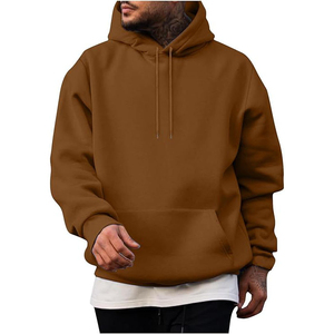 Sajjawal Zipper-Up Regular Fit 100% Cotton Fleece Heavyweight Solid Eco-Friendly Windproof <b>Waterproof</b> Winter Mens Unisex Hip Hop - Product Image 4