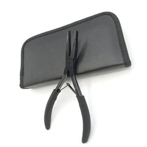 MIANBRO ENTERPRISES Pinces et outils multifonctionnels en acier inoxydable noir mat pour extensions de cheveux à usage commercial - Product Image 1