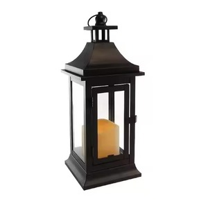 Farol Metálico de Estilo Rústico, Portavelas Decorativo para Bodas, Jardines, Restaurantes, Hoteles y Eventos - Product Image 1