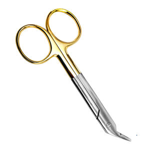 Tijeras de podar bypass con hoja de acero inoxidable de borde serrado de 185 mm de longitud para corte de cables, mango de PP, CE By Grip Surgical - Product Image 3