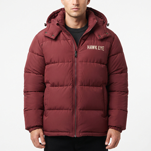 Men's <b>Waterproof</b> Winter <b>Padded</b> Jacket Hooded Wind Resistant Warm Outdoor Casual Insulated <b>Coat</b> Wholesale Apparel Insulated - Product Image 5