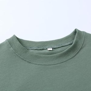 Nouvel ensemble de vêtements pour enfants unisexe, sweat-shirt à manches longues, pantalon uni, 2 pièces, tenues d'hiver pour tout-petits, 100% coton, séchage rapide - Product Image 6