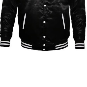 Chaqueta Bomber de Satén para Hombre de Alta Calidad, Nuevo Estilo Acolchado con Decoración Bordada - Product Image 4