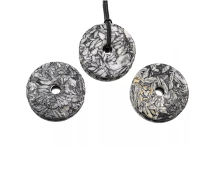 Donuts en cristal naturel, pierre de Pinolite, pierre précieuse en forme de donut, pierre de cristal, pierres précieuses de Reiki, donuts de guérison, Agate - Product Image 4