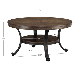 Table basse ronde Offre Spéciale noir blanc Simple plateau en bois durable longue durée avec des meubles de Base en fer métallique pour une utilisation décorative - Product Image 5