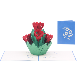 Flower <b>Paper</b> Box 3D pop up Card <b>Handmade</b> Greeting Card Roses Pop up cards 3D New York 3D Card Pop Up <b>Paper</b> Craft Greeting Card - Product Image 1