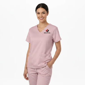Medical <b>Scrub</b> <b>Set</b> Hospital Uniform Workwear Breathable Lightweight Cotton Blend <b>Scrubs</b> <b>Set</b> Men Women Wholesale - Product Image 5