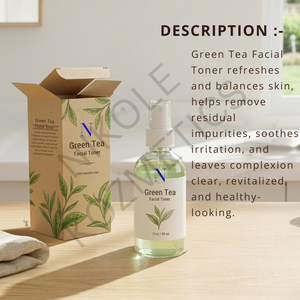 Tonique liquide pour le visage au thé vert, hydratant, affinant les pores, régulateur de sébum, apaisant, rafraîchissant, éclaircissant, soin quotidien de la peau, peau saine - Product Image 5