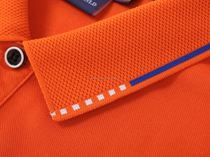 Polo de algodón y seda con logotipo bordado al por mayor, Polo de golf, Polo personalizado, Polo liso de manga corta para hombre de alta calidad - Product Image 4