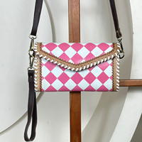 Nouvelle arrivée, sac à main pour femme, sac à main de haute qualité, très vendu, sac à main en cuir à carreaux, sac bandoulière mini