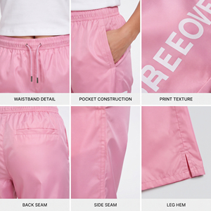 Pantalones Deportivos Estampados para Mujer, Cintura Elástica, Pierna Ancha, Impermeables, 100% Nailon, Corte Regular, Secado Rápido, para Senderismo - Product Image 6