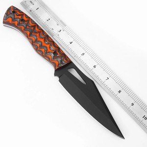 Couteau tactique à lame fixe de 8 pouces, fabriqué à la main, forgé à la main, avec revêtement en poudre, acier au carbone pleine tige, qualité industrielle, pour la chasse et le camping, OEM - Product Image 1