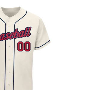 Custom Your Name Number Logo Unisex <b>Button</b>-down Solid Short Sleeve Baseball Jerseys Breathable Quick Dry - Product Image 3